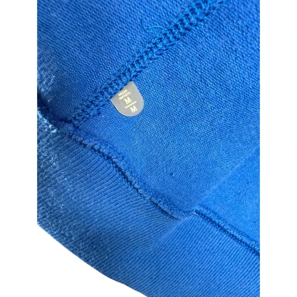 Lululemon Hoodie Mens Medium Blue Full Zip Hooded Hybrid Athletic Pockets‎ Gym